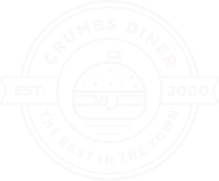 Crumbs Diner Logo Light