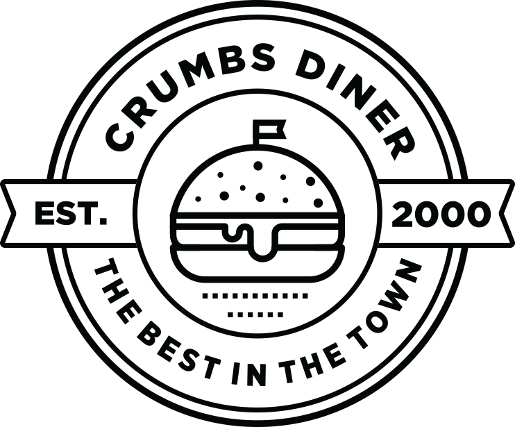 Crumbs Diner Logo Dark